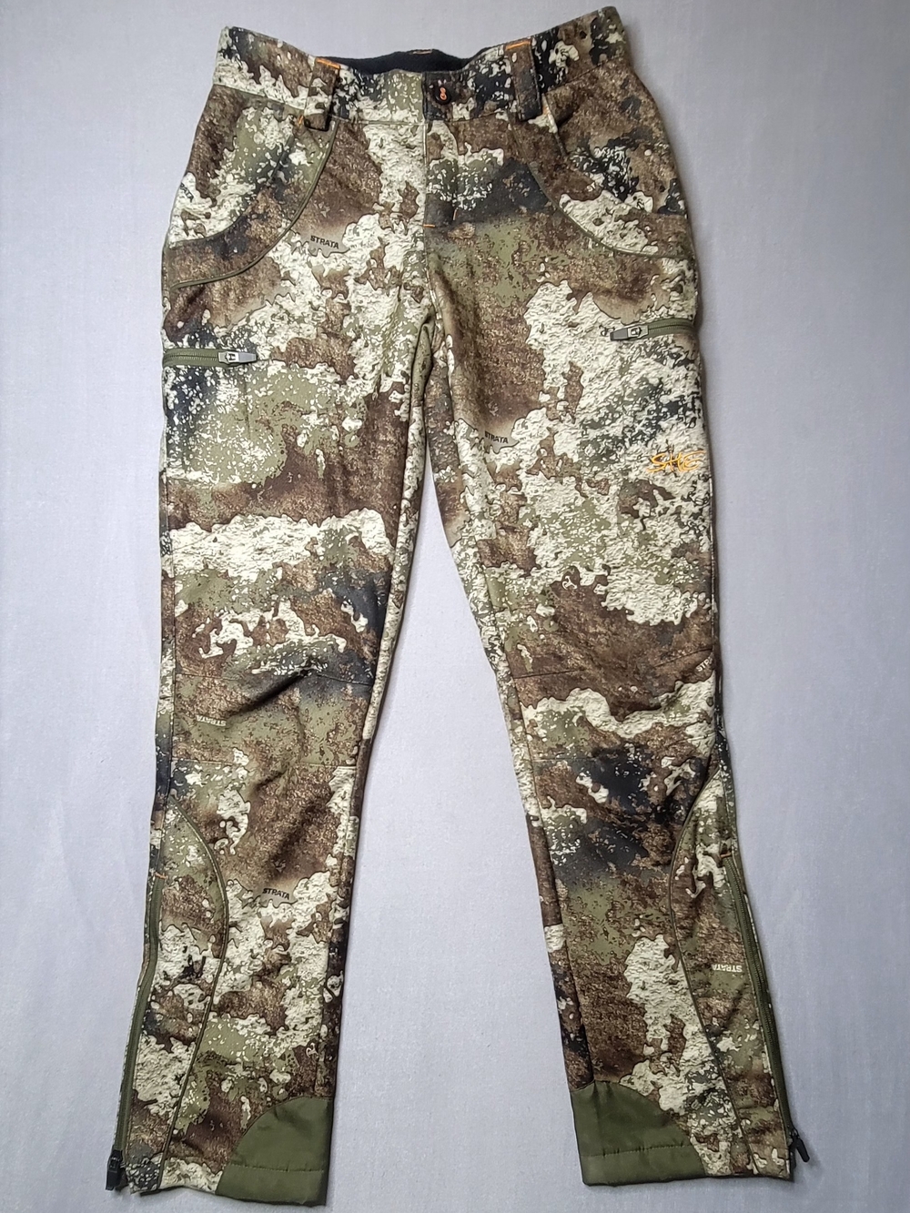 She Outdoor Womens Camouflage Hunting Pants Strata Zip Legs Size Small